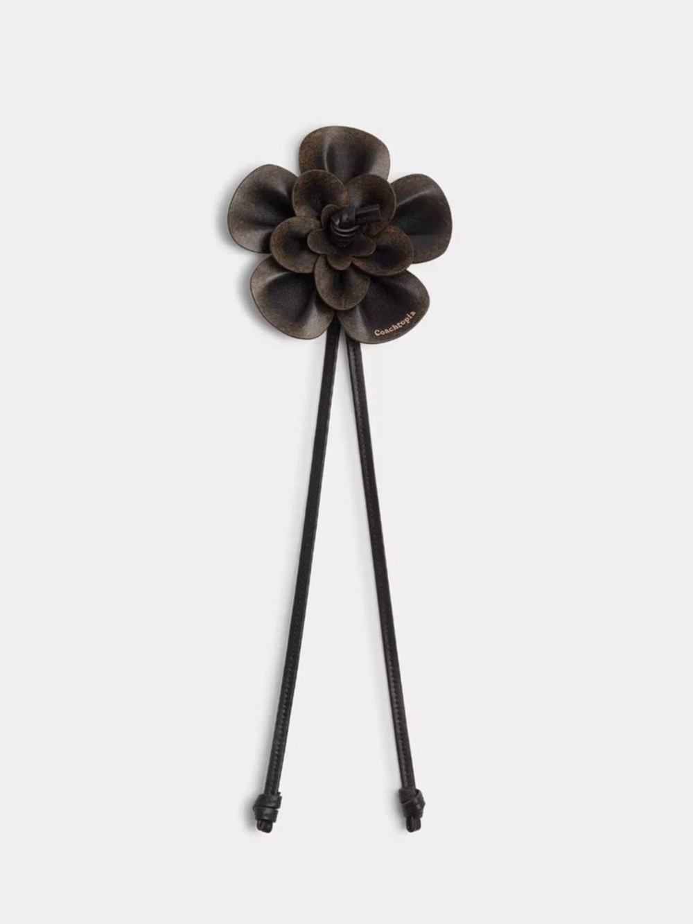 Coachtopia Leather Flower Rose Charm